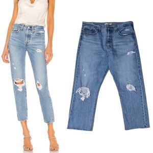 LEVI'S Wedgie Icon Fit High Rise Crop Jeans 32